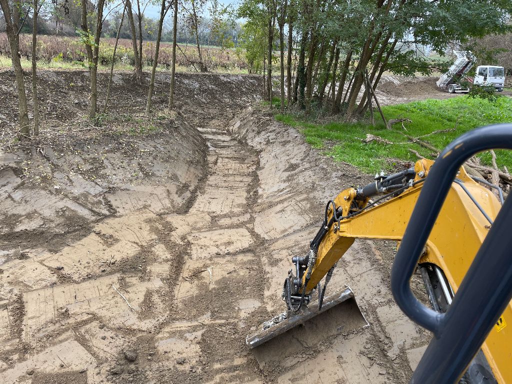 Terrassement avec mini-pelle