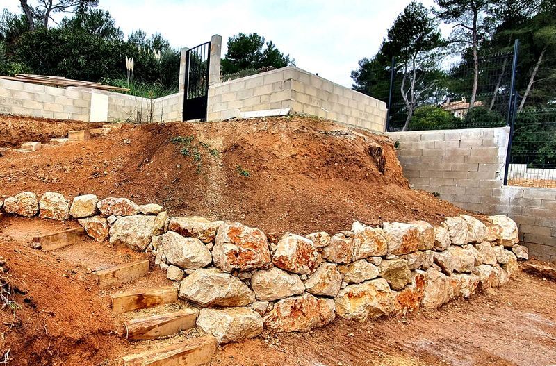 Enrochement paysager